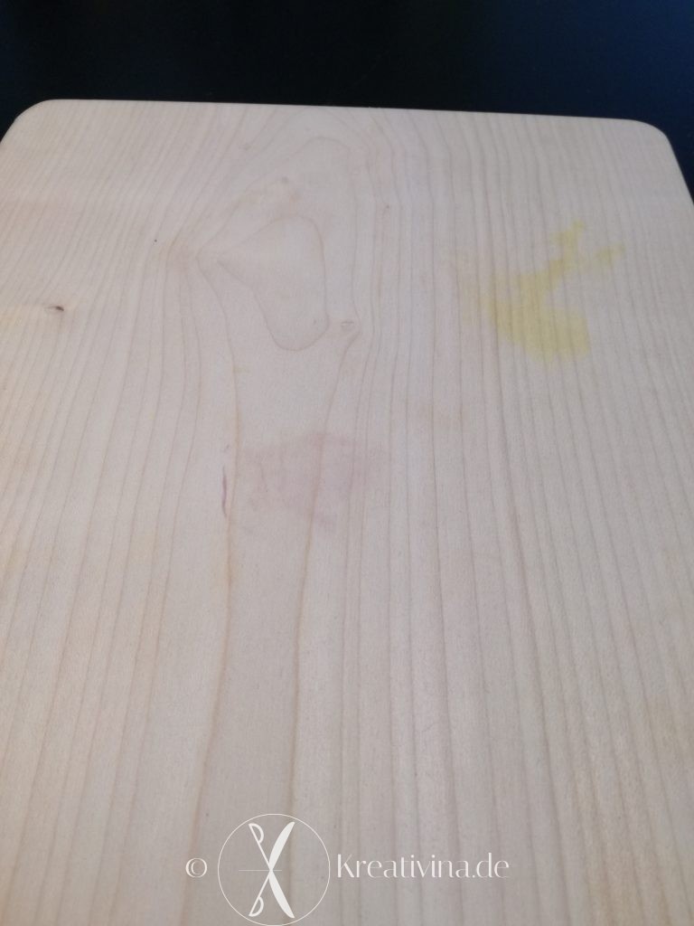 Schneidebrett lasieren | Kreativina.de